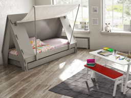 Mathy by Bols Tent Single Cabin Bed with Trundle Drawer - thumbnail 7