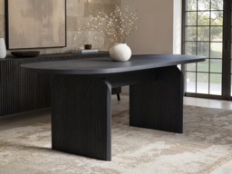 SOLACE+CO Varm Black Extendable Table & Aiko Green Chairs Dining Set 4 Chairs - thumbnail 3