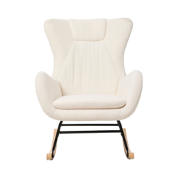 Living & Home Upholstered Rocking Chair - thumbnail 6