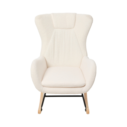 Living & Home Upholstered Rocking Chair - thumbnail 3