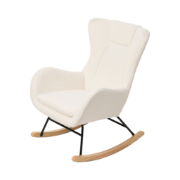 Living & Home Upholstered Rocking Chair - thumbnail 2
