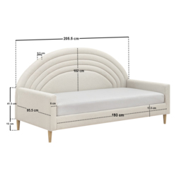 Flair Noa Rainbow Day Bed Teddy Fabric - thumbnail 5