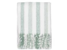 Wylder Beechwood Woven Stripe Throw -Moorland Green - thumbnail 3