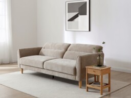 Kyoto Harvey 3 Seater Click Clack Sofa Bed Chenille Taupe - thumbnail 3
