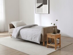 Kyoto Harvey 3 Seater Click Clack Sofa Bed Chenille Taupe - thumbnail 5