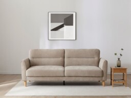 Kyoto Harvey 3 Seater Click Clack Sofa Bed Chenille Taupe - thumbnail 1