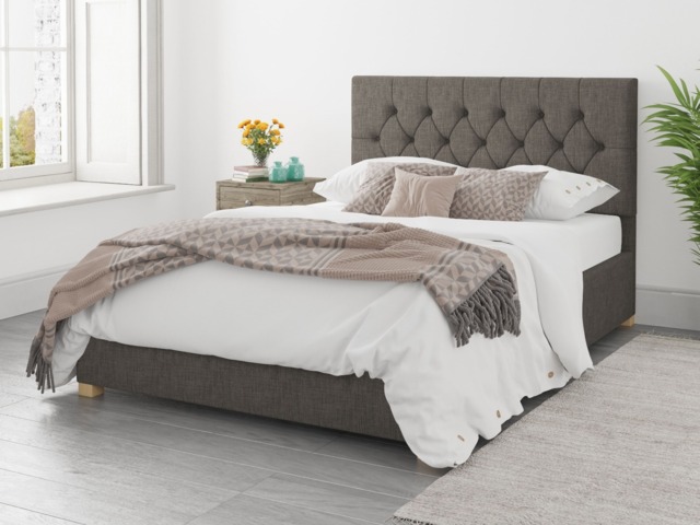 Aspire Olivier Ottoman Bed Malham Weave Slate - Kingsize - image 1