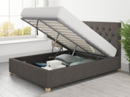 Aspire Olivier Ottoman Bed Malham Weave Slate - Kingsize - thumbnail 3
