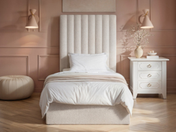 Flair Everley Single Ottoman Bed Cream Boucle - thumbnail 3
