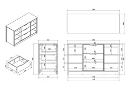 Flair Charlie Staircase Mid Sleeper Storage Set Grey - thumbnail 6