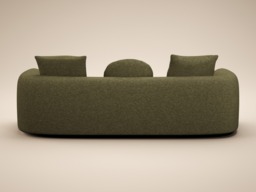 SOLACE+CO Cami 3 Seater Sofa Green Chenille - thumbnail 5