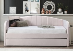 Flintshire Fabric Day Bed with Trundle-Pink - thumbnail 5