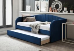 Flintshire Fabric Day Bed with Trundle-Pink - thumbnail 2