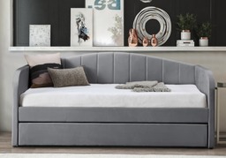 Flintshire Fabric Day Bed with Trundle-Pink - thumbnail 4