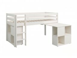 Noomi Nora Mid Sleeper Craft Cabin White Solid Wood (FSC-Certified) - thumbnail 6
