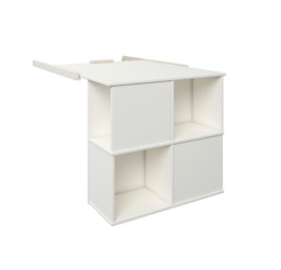 Noomi Nora Solid Wood Mid Sleeper Craft Cabin White (FSC-Certified) - thumbnail 3