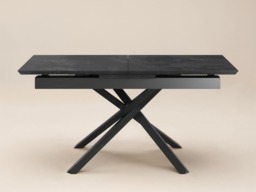 SOLACE+CO Lexi Extendable Rectangular Dining Table Black - thumbnail 5