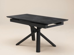 SOLACE+CO Lexi Extendable Rectangular Dining Table Black - thumbnail 4