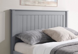 Limelight Taurus High Foot End Wooden Bed Frame-Double-Grey - thumbnail 4