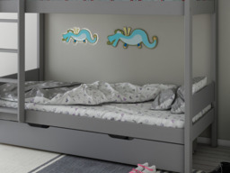 Kids Avenue Estella Grey Single Bunk Bed with Underbed Storage - thumbnail 5