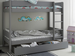 Kids Avenue Estella Grey Single Bunk Bed with Underbed Storage - thumbnail 3