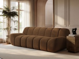 SOLACE+CO Macy Large 3 Seater Sofa Chenille Brown - thumbnail 2