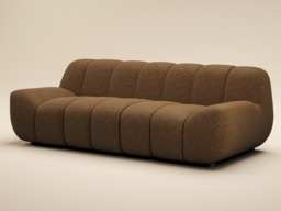SOLACE+CO Macy Large 3 Seater Sofa Chenille Brown - thumbnail 5