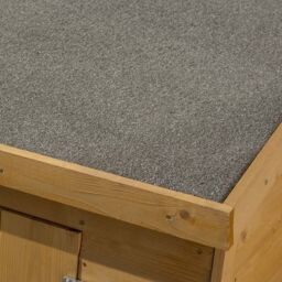 Rowlinson Midi Wooden Garden Storage in Honey Brown - thumbnail 6