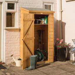 Rowlinson Midi Wooden Garden Storage in Honey Brown - thumbnail 1