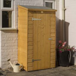 Rowlinson Midi Wooden Garden Storage in Honey Brown - thumbnail 2