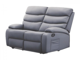 Kidsaw 2 Seater Manual Recliner Sofa with High Back Grey - thumbnail 5