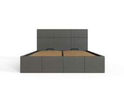 GFW End Lift Ottoman Storage Bed-Kingsize-Grey Faux Leather - thumbnail 7