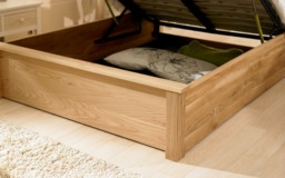 Emporia Beds Monaco Solid Oak Ottoman Bed with Storage - Super King - thumbnail 4