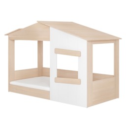 Flair Dreamland Montessori House Floor Bed Oak & White - thumbnail 3