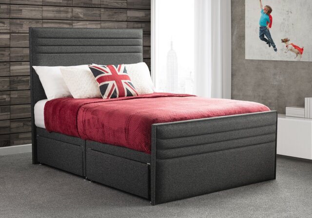 Sweet Dreams Style Chic Divan Frame-2 Drawers-SuperKing - image 1