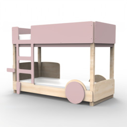 Mathy By Bols Discovery 1 Bunk Bed-Winter Pink - thumbnail 1