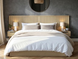 SOLACE+CO Taylor Double Hotel Ottoman Bed with Side Tables Light Wood - thumbnail 2