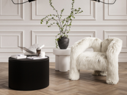 LPD Eden Round Coffee Table Black Ash Veneer - thumbnail 2