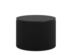 LPD Eden Round Coffee Table Black Ash Veneer - thumbnail 4