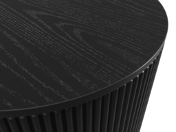 LPD Eden Round Coffee Table Black Ash Veneer - thumbnail 3