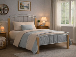 Time Living Tetras Bed Frame-Black -Double - thumbnail 4