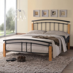 Time Living Tetras Bed Frame-Black -Double - thumbnail 1