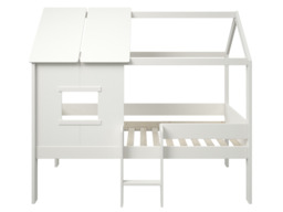 "Kids Avenue Ordi Mini Playhouse Mid Sleeper Treehouse Bed White " - thumbnail 4