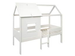 "Kids Avenue Ordi Mini Playhouse Mid Sleeper Treehouse Bed White " - thumbnail 5