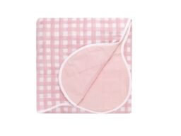 Furn Scallop Quilted Bedspread Polyester and Cotton-Pink-150cm x 200cm - thumbnail 3