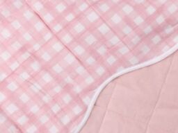 Furn Scallop Quilted Bedspread Polyester and Cotton-Pink-150cm x 200cm - thumbnail 6