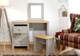 GFW Lancaster Dressing Table Set -Grey - thumbnail 5