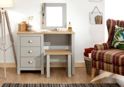 GFW Lancaster Dressing Table Set -Grey - thumbnail 2