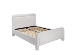 LPD Leonnie Upholstered Bed Double White - thumbnail 3