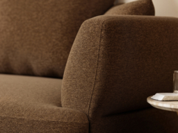 SOLACE+CO Lia Large L-shaped 4 Seater Sofa Brown Chenille - thumbnail 6